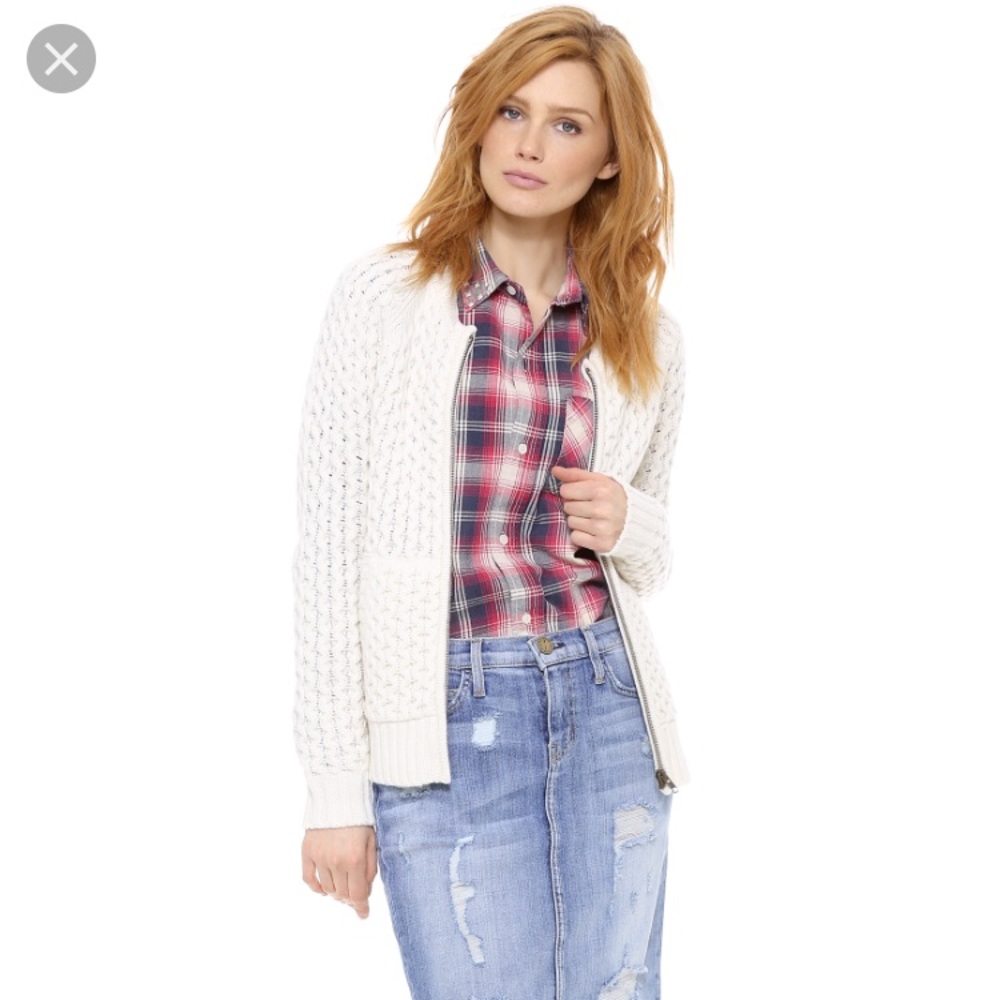 Madewell Honeycomb Sweater- Coat